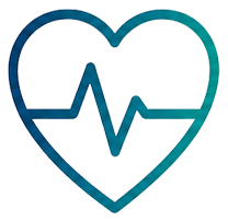 ACLS certification heart icon representing advanced cardiovascular life support instruction