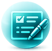 High resolution teal AHA aligned certification document icon for healthcare training and medical compliance programs