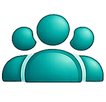 Professional instructor team icon for healthcare and certification training
