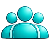 Professional instructor team icon for healthcare and certification training