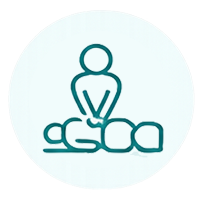 Hands-on scenario-based medical training icon representing practical healthcare simulations and emergency response education.