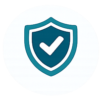 Shield icon representing ongoing certification support and organizational readiness planning.