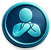 Premium glass effect choking relief emergency response icon.
