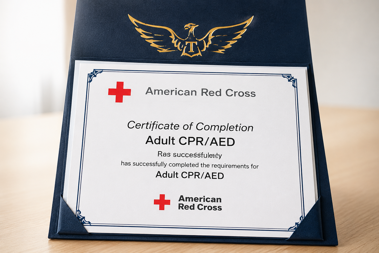 Nationally recognized CPR certification