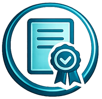 Certification completion icon