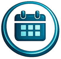 Course scheduling calendar icon