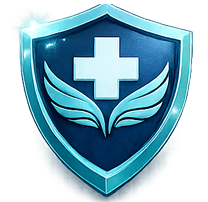 Healthcare training icon representing CPR, AED, First Aid, BLS, ACLS, and PALS certification programs.